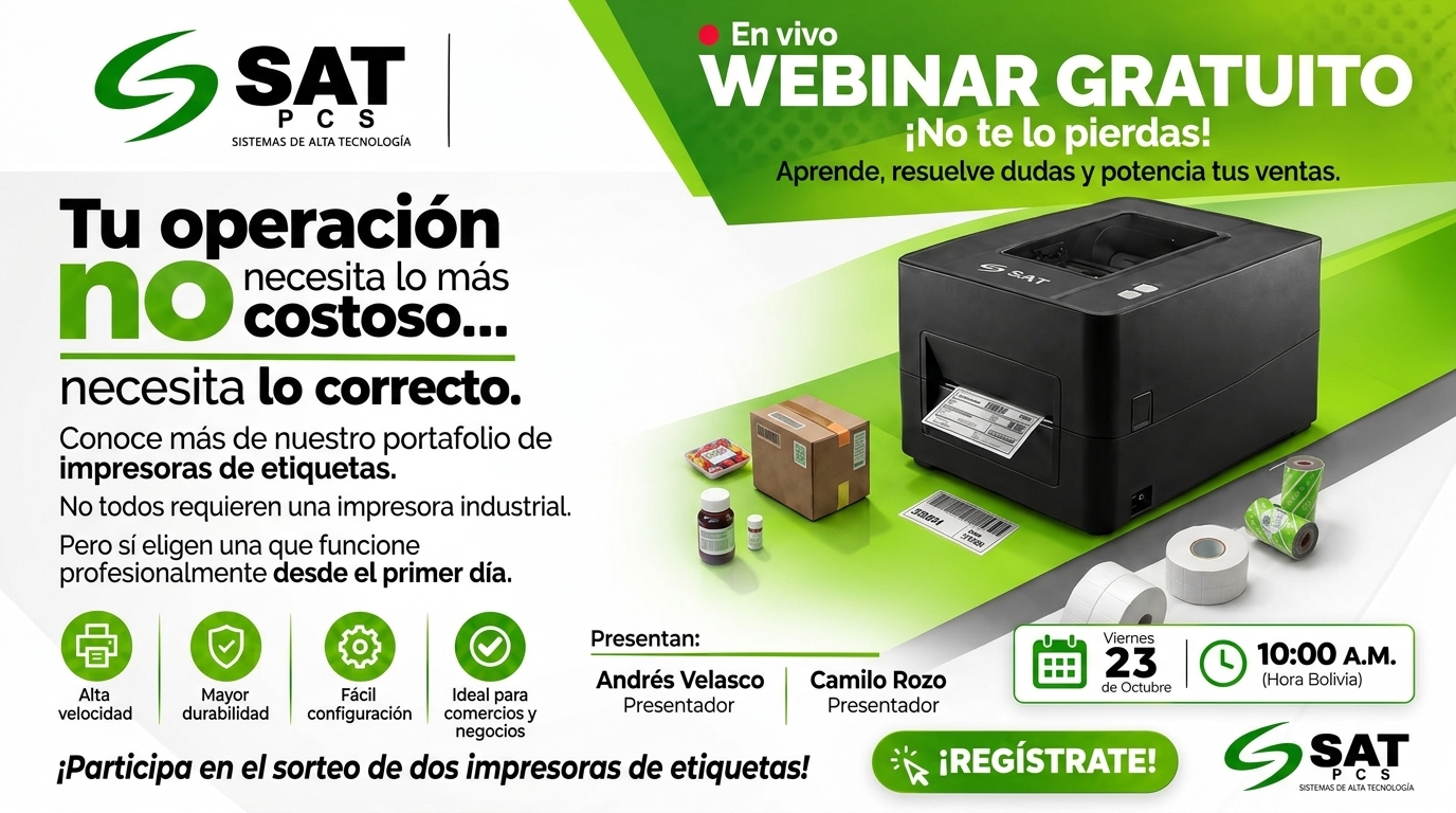 WEBINAR IMPRESORAS DE ETIQUETAS SAT